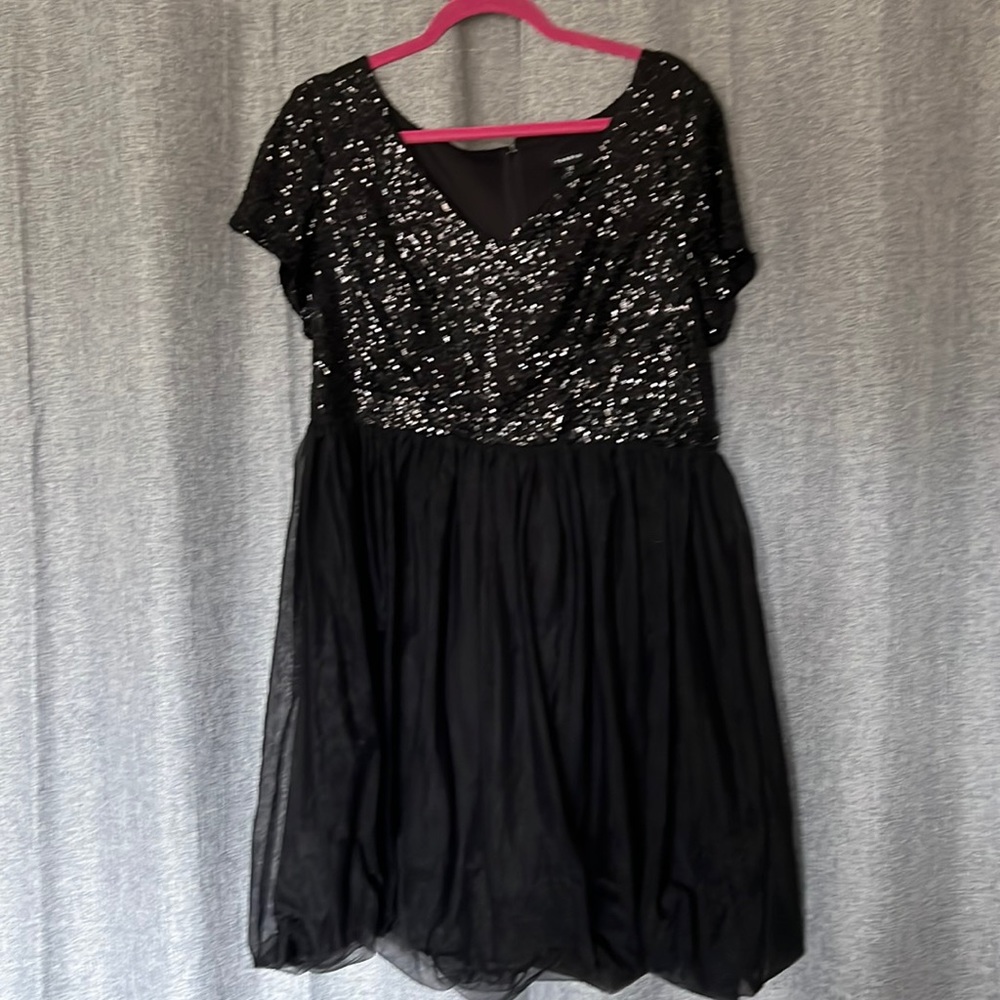 Black sequined Torrid dress